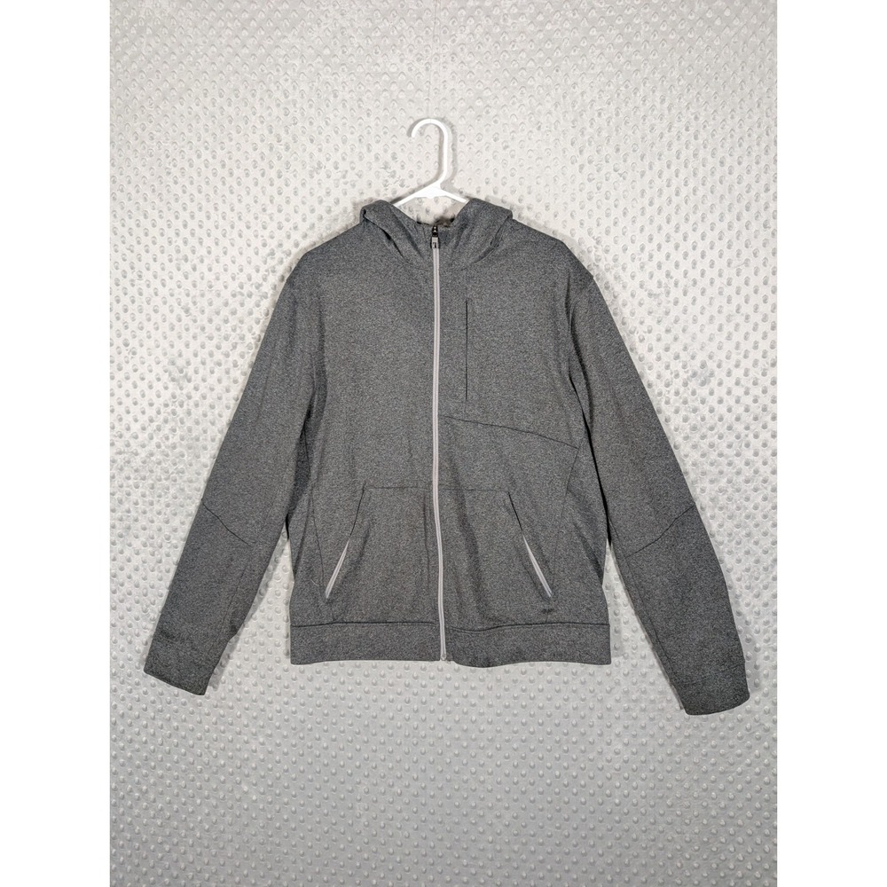 Lululemon City Sweat Zip Hoodie *Thermo Men's Large Heathered Gray Full Zip